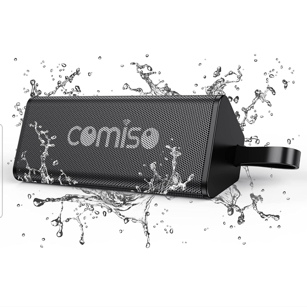 Waterproof Bluetooth Speakers with 10W Loud Sound, 24H Playtime,